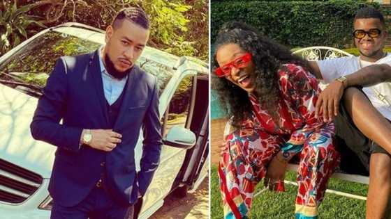 DJ Zinhle's baby daddies AKA and Murdah Bongz break the internet with pic, SA reacts: "Amadoda ka Zinhle"