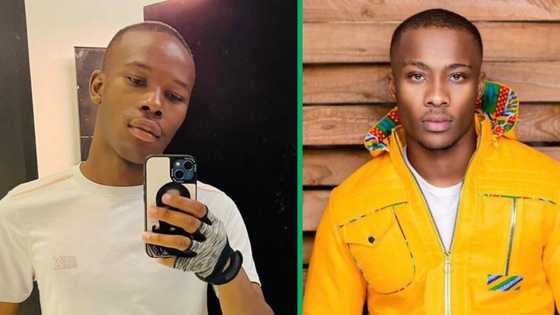 Zamani Mbatha's online twin resurfaces in 2 pictures as entertainment commentator, Jabulani Macdonald