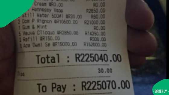 SA responds to DJ's staggering R225 000 alcohol bill: "Why R30 tip?"