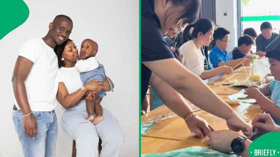 A Mzansi woman in China went viral for showing how locals react to her black skin
