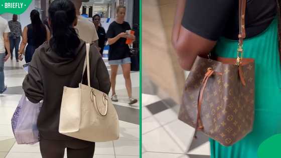 "How many are real?": SA reacts to Sandton City shoppers carrying designer bags worth a fortune