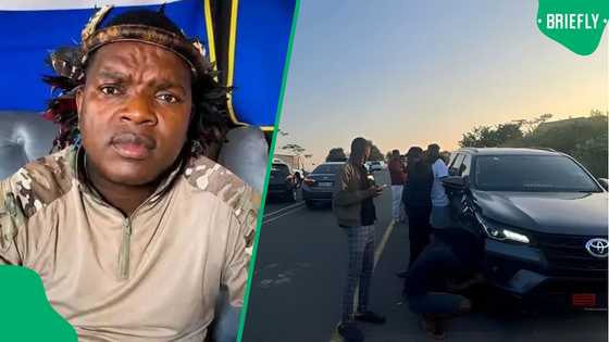 Ngizwe Mchunu escapes unharmed after minor accident in KZN, South Africans share mixed reactions