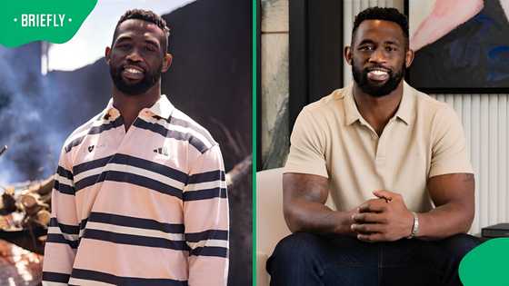 Siya Kolisi bonds with his 2 kids in Paris after defeating France, SA reacts to viral photos