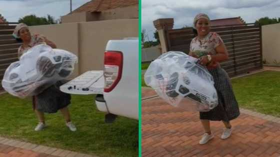 TikTok video shows aunt's epic arrival with precious gift, Mzansi applauds generosity