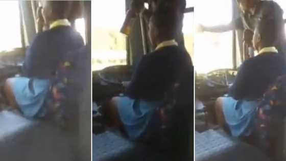 Clip shows school girl driving bus while driver drinks beer, SA reacts