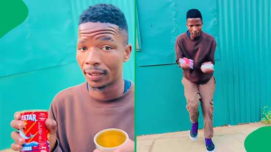 "Lucky Star, we need an advert": Man showcases epic dance with Lucky Star tins, SA moved
