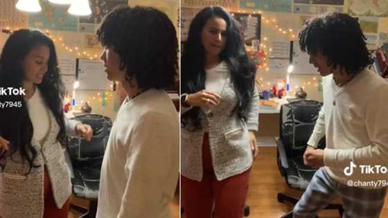Mzansi mom in US tries teaching son SA rhythm, TikTok dance video has locals insisting she brings son back