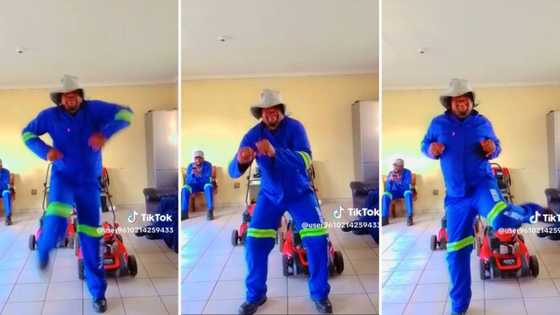 Gardener botches amapiano challenge in front of colleagues, video of 'Yey' dance moves gets 1.5 million views