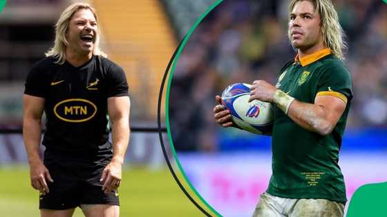 Mzansi fans swoon over images of Springbok Faf De Klerk's four-month-old baby daughter, Remi-Ré