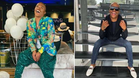 Somizi flexes luxury V Day gifts from unexpected bae, warns peeps to post theirs before more celebs show out