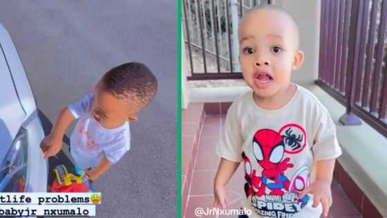 Soft life problems: Little kid hilariously wants to ride in Mercedes Benz to school