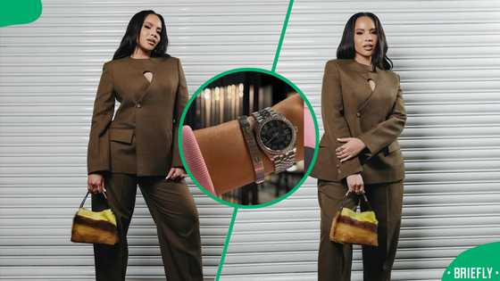 Thuli Phongolo's luxury watch sparks debate as Mzansi questions her lavish lifestyle
