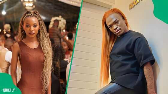 Somizi Mhlongo designs 1st ever gown for daughter Bahumi amid deadbeat dad allegations