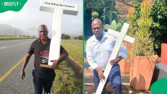 "Seeking a US visa": Activist Petrus Sitho takes his fight for farm murder victims to the US embassy