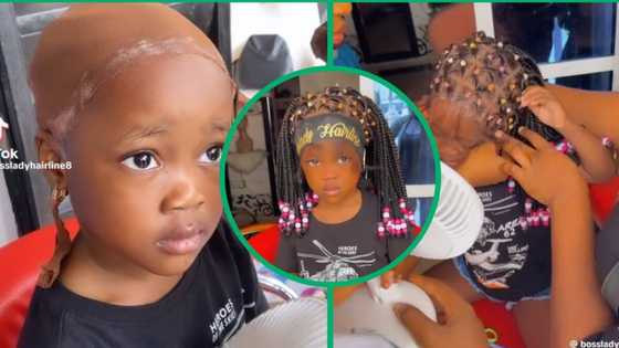 Little girl's braided and glued lace wig raises heated questions on TikTok