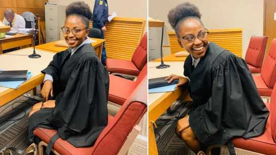 Beautiful lawyer gushes about winning a case: "My client is happy"