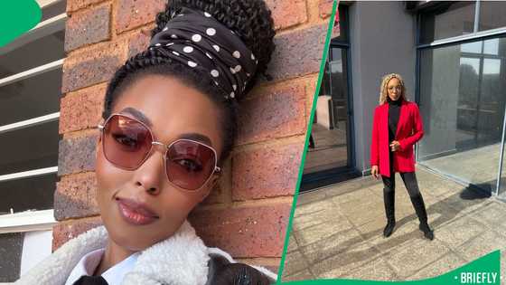 Radio personality Pabi Moloi reveals in a video that she fits into kiddies' clothes