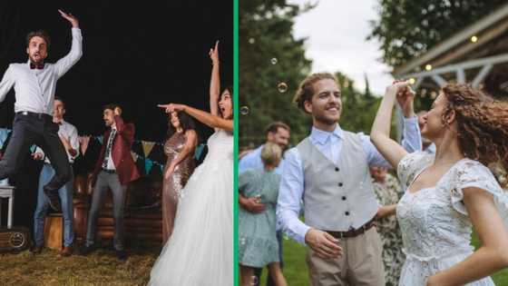 Irish man dances to Amapiano at wedding, SA loves it: "Who else was smiling the whole time like me"