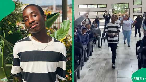 "We are so proud of you": Tembisa West Secondary's top matric achiever receives a hero's welcome