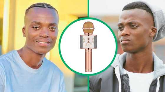 King Monada jokes with viral Mr Price karaoke microphone with Chymamusique: "I need this mic"