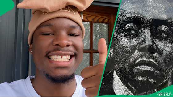 Sdumo Mtshali portrait: SK original's cracked-glass artwork stuns fans
