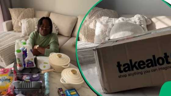 Woman shows off huge Takealot order: "My Takealot cart is sitting at R50 000"