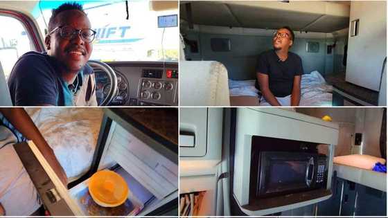 Meet the truck driver in the US, gives tour of luxurious truck interior with fridge: “It’s very comfortable”