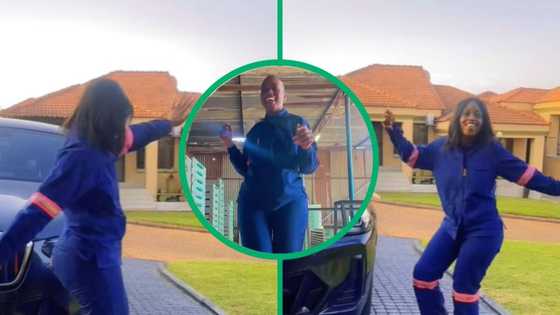 Geologist in overalls making TikTok dance video next to BMW goes viral and sparks speculation about finances