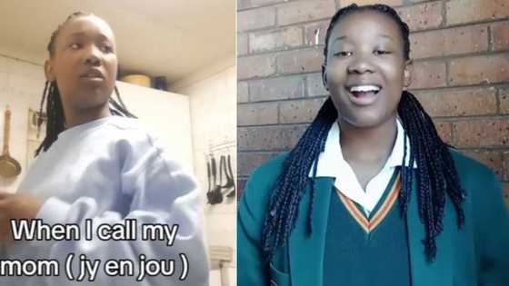 Teeanger calls Afrikaans mom "jy" in risky prank for TikTok video, Mzansi in tears as daughter is terrified by reaction