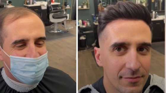 Hair replacement technology makes man look 20 years younger, men are overjoyed