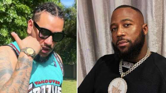 Fans ask AKA to invite Cassper Nyovest's lookalike "Cassper Mo'Vest" to lunch after their budding friendship