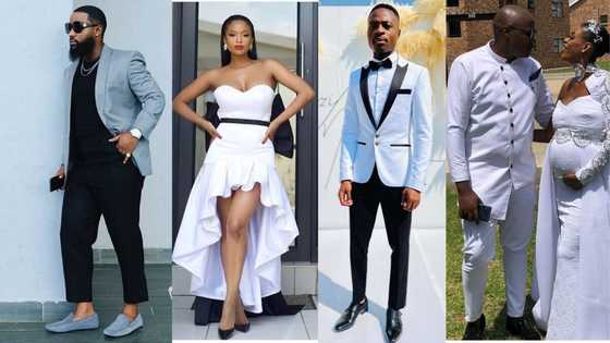 Pictures and videos of Somizi white wedding guests