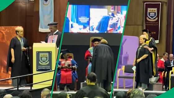 "When your husband is your biggest supporter": SA reacts to man stealing show at wife's UWC grad