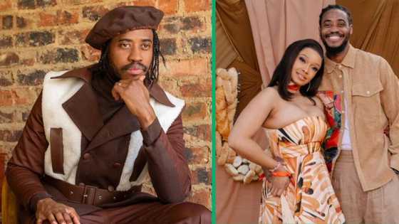 Dineo Moeketsi's husband Solo's new hairstyle receives mixed reactions: "New fear unlocked"