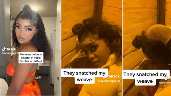 Beautiful lady gets her lace wig snatched while partying in Hatfield: "At least you still have the frontal"