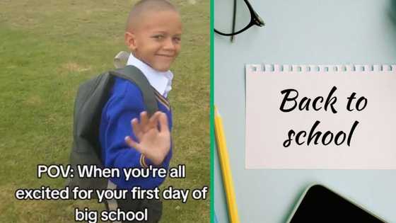 Back to school: Little boy puts up a fight on first day: "Hai shame man"
