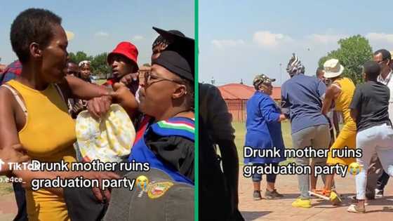 Drunken parent causes chaos at child's graduation celebration in TikTok video