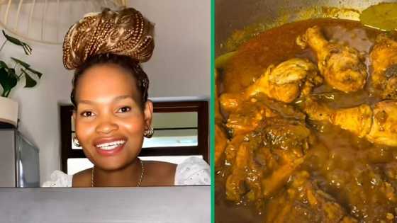 South African woman shares delicious chicken stew step-by-step guide in a TikTok video