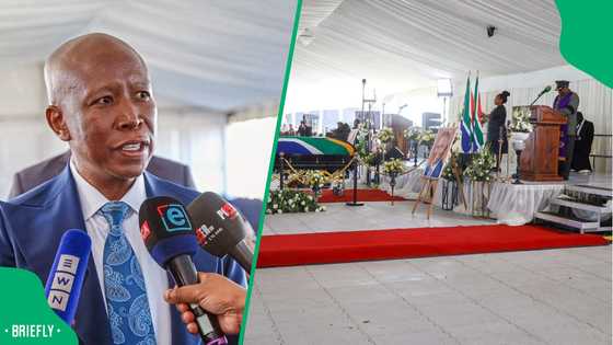 Julius Malema slams ANC as he pays tribute to David Mabuza at funeral