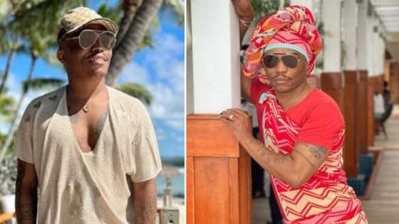 Somizi Mhlongo skips Mzansi winter and jets off to an Island abroad to enjoy lavish summer vacay, shares photos