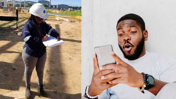 Beautiful lady shares photo of herself at work and has Mzansi men drooling