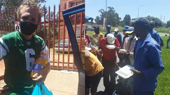 Young man celebrates getting his Honours Degree by feeding the needy