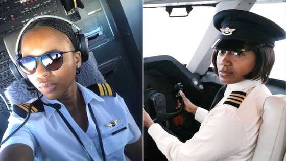 Johannesburg stunner grateful for new career as a qualified pilot, netizens inspired by woman's reflection on long journey to dream job