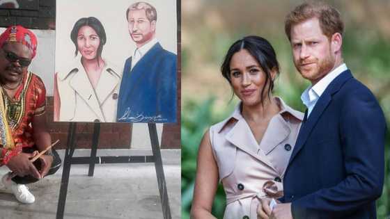 Rasta's unique portrait of Prince Harry and Meghan Markle puzzles SA