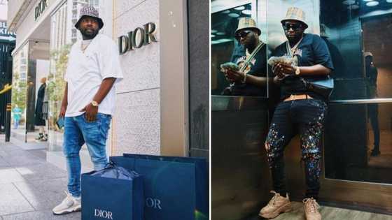 Maphorisa rocks Christian Dior backpack worth R33 000, fans react: "Enjoying the fruits of his labour"