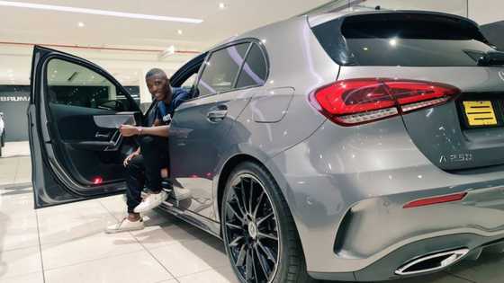Soft life: Young Mzansi man buys himself luxury Benz for his birthday