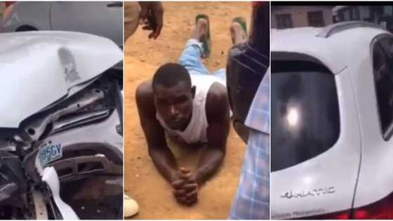 Car wash guy drives client's Benz GLC to buy food, crashes it beyond repair