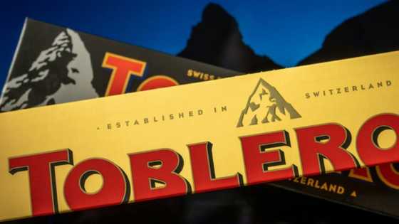Matterhorn mountain melting away from Toblerone bars