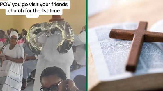 TikTok video captures weird church scenes, Mzansi concerned: "Why isn’t anyone laughing"