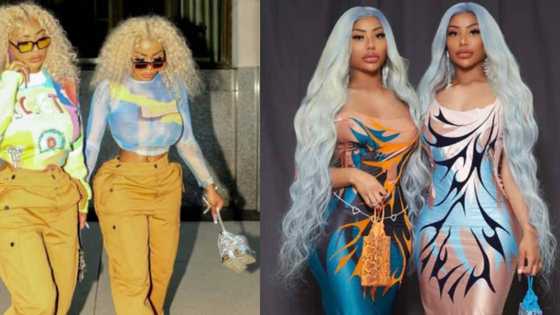 Pretty twin sisters with shapely bodies drip with cuteness in photo as they mark their b'day; peeps thirst